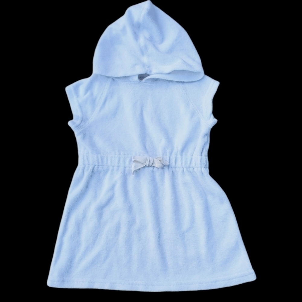 Hanna Andersson Sunsoft Terry Cover-Up White Baby Girls 18-24 Months